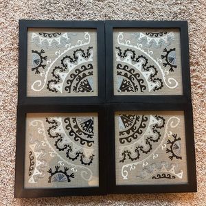 Pottery barn rayna prints embroidered 12 in